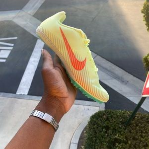 Nike Zoom Rival M 9 Track Hurdle Sprint Spikes Shoes Volt Sz